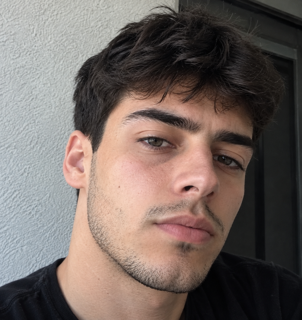 casual close up selfie portrait